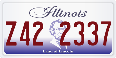 IL license plate Z422337