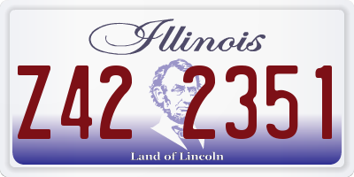 IL license plate Z422351