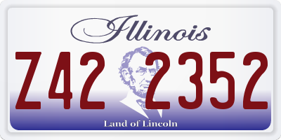 IL license plate Z422352