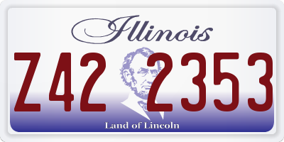 IL license plate Z422353