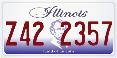 IL license plate Z422357