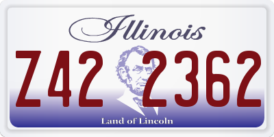 IL license plate Z422362