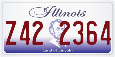 IL license plate Z422364