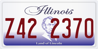 IL license plate Z422370
