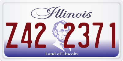 IL license plate Z422371