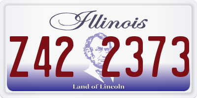 IL license plate Z422373