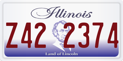 IL license plate Z422374