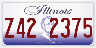IL license plate Z422375