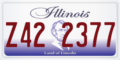 IL license plate Z422377