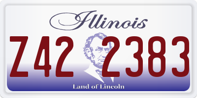 IL license plate Z422383