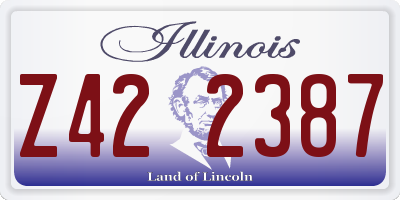 IL license plate Z422387