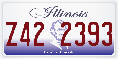 IL license plate Z422393