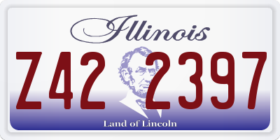 IL license plate Z422397