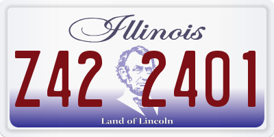 IL license plate Z422401