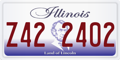 IL license plate Z422402