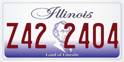 IL license plate Z422404