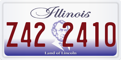 IL license plate Z422410