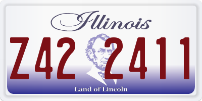 IL license plate Z422411