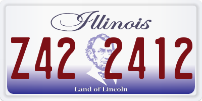 IL license plate Z422412