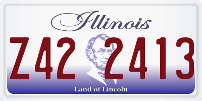 IL license plate Z422413