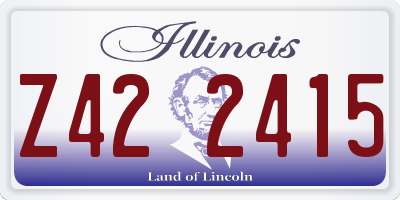 IL license plate Z422415