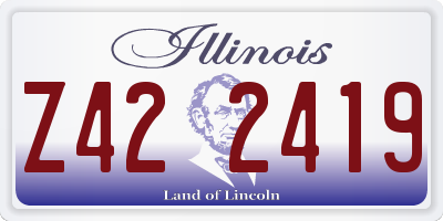 IL license plate Z422419