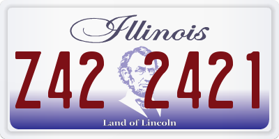 IL license plate Z422421