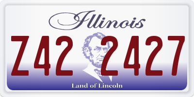 IL license plate Z422427