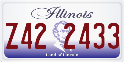 IL license plate Z422433