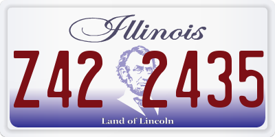 IL license plate Z422435