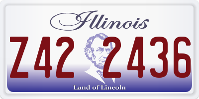 IL license plate Z422436
