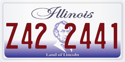 IL license plate Z422441