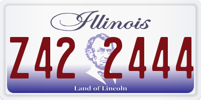 IL license plate Z422444