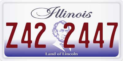 IL license plate Z422447