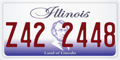 IL license plate Z422448