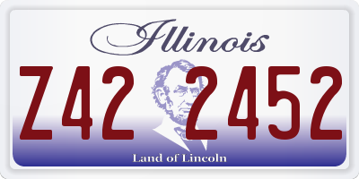 IL license plate Z422452