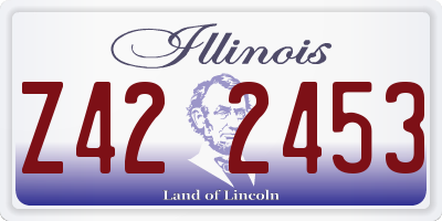 IL license plate Z422453