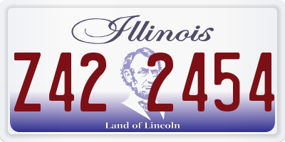 IL license plate Z422454