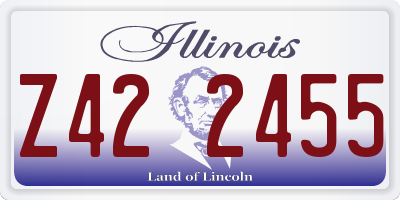 IL license plate Z422455