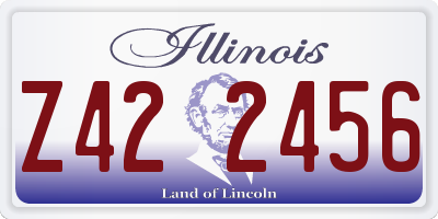 IL license plate Z422456