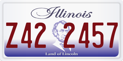 IL license plate Z422457