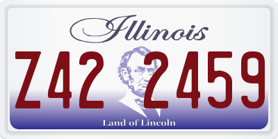 IL license plate Z422459