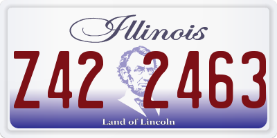 IL license plate Z422463