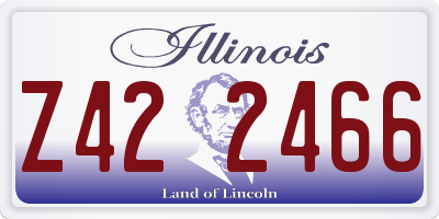 IL license plate Z422466