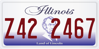 IL license plate Z422467
