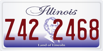 IL license plate Z422468