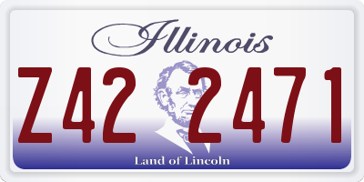 IL license plate Z422471