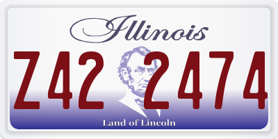 IL license plate Z422474