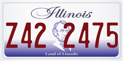 IL license plate Z422475