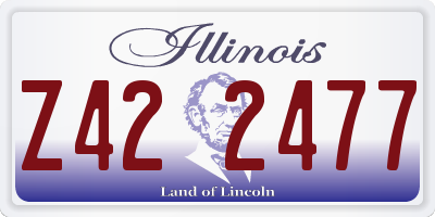 IL license plate Z422477